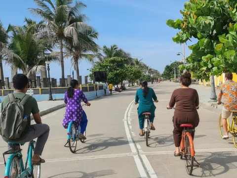 Coastal Cycling Trail in Pondicherry