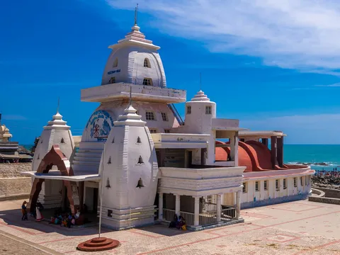 Triveni Confluence at Kanyakumari