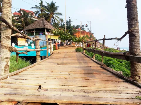 Sunset Cliff Walk at Varkala