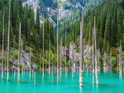 Almaty with Lakes and Canyon