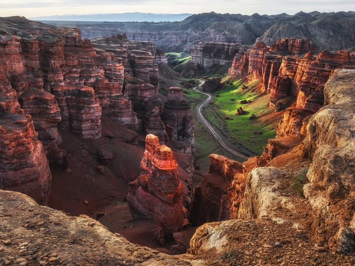 Almaty with Lakes and Canyon